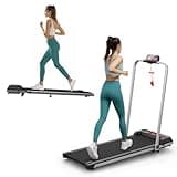 NAYSAYE Walking Pad Treadmill, Folding Walking Pad with Incline 2 in 1, Remote Control and App Compatibility, Portable Treadmill Under Desk Treadmill for Home and Small Spaces, 300 Lbs Capacity