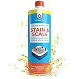 Spa Stain and Scale Control for Hot Tub, Spa Descaler, Stain Scale Remover & Spa Scale Defense for HotTub Hardness Control & Spa Hardness Decreaser & Alkalinity Decreaser Water Softener (1-Pint)