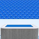 Kestnsee 4.5 x 4.5 FT Hot Tub Spa Solar Bubble Cover Blanket for Squre Inflatable Hot Tub Spa Pool Thermal Insulation Floating Bubble Wrap Covers (136 x 136cm)