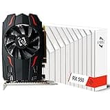51RISC Radeon RX 550 Graphics Card, 4GB GDDR5 128-bit DirectX 12 PCI Express 3.0 DP/HDMI/DVI-D ATX/ITX Computer Gaming Video Card 4K Display Card