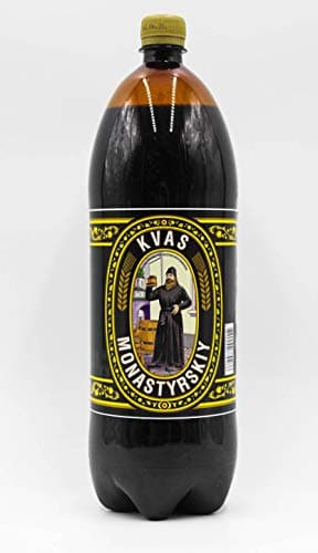 Russian Kvass Monastirsky Classic Soft Drink Ukraine, 2L (67.6 Fl Oz), Pack Of 6