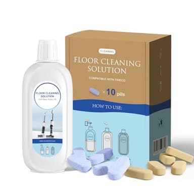 10 Bottles Compatible with Tineco Cleaning Solution Pet 500ml Per Bottle Lavender Scents and Orange Scents Floor Cleaner Compatible with All Robot Vacuums with Mopping and Cordless Wet/Dry Vacuum