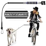 Petbetf Dog Bike Leash -Dog Hands Free Leas | Dog Bike Attachment | Bike Dog Leash Attachment | with Quick Connect Mechanism | Safety Fit for Outdoor | Easy to Installation and Removal (Black)