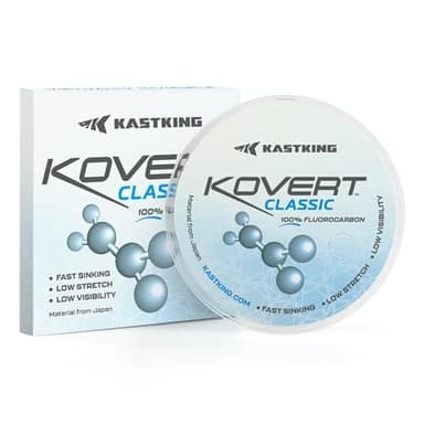 KastKing Kovert Classic Fluorocarbon Fishing Line, 4LB 50Yd