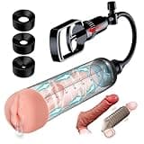 Penis Pump Sex Toys for Men, Penis Extension Pennis Extender,Upgrade Vacuum Pene Enlargement Male Sex Toy Kit with Penis Sleeve and Cock Sleeve for Men Stronger Lasting Bigger