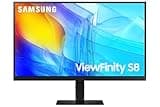 SAMSUNG 27-in ViewFinity S8 (S80D) 4K UHD HDR10 High Resolution Computer Monitor with Ergonomic Stand - LS27D802EANXGO