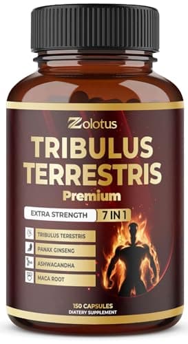 Tribulus Terrestris Supplement for Men & Women, 5-Month Supply with Ashwagandha, Panax Ginseng, Saw Palmetto, Maca, Shilajit, 150 Count