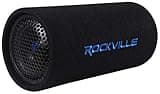Rockville RTB65A 6.5" Powered Subwoofer Bass Tube, 300W Peak, Deep Bass, Built-In Amp, MP3 Input, Crossover, Vented Enclosure, Perfect for Car Audio