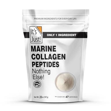 It's Just! - Marine Collagen Peptides Types I & III, Whitefish Source, Tested for Heavy Metals, Gluten Free, Non-GMO, No Added Flavor, Unflavored, 20oz