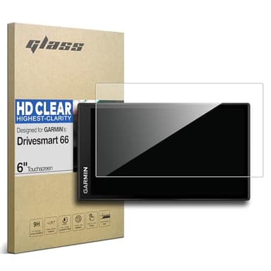 INNOSURE Premium Tempered Glass Screen Protector for Garmin Drivesmart 66 GPS Navigator 6 Inch Touchscreen Anti Finger Print (HD Clear)