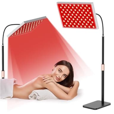 Red Light Therapy for Body, Infrared Light Therapy Panel Lamp with Stand, 660nm and 850nm Near Infrared LED Red Lights Therapy Device at Home for Face and Body