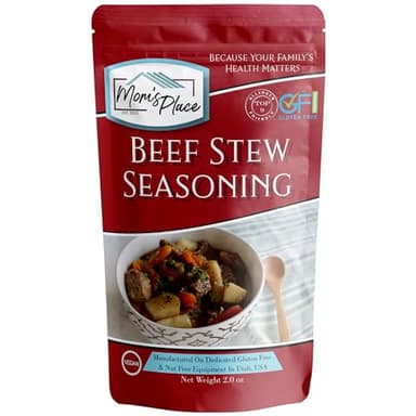 Mom's Place Gluten-Free Beef Stew Seasoning - Soy Free, Dairy Free & Vegan, 9 Servings, 2.0 oz