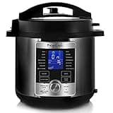 Megachef 6 Quart Stainless Steel Electric Digital Pressure Cooker with Lid