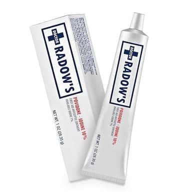 Doctor Radow’s - Povidone Iodine Antiseptic Ointment -10% Povidone Iodine, No Antibiotics, for Wounds, Burns, Cuts & More, Promotes Faster Healing, Home and Medical Use, 1 oz (28.35 g)