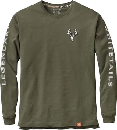 Legendary Whitetails Men's Non-Typical Series Long Sleeve T-Shirt Army Large