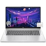 HP 17 Touchscreen Laptop Computer for Student and Business, 17.3" HD+ Touch Laptop, Intel Pentium Silver-N5030, 4GB RAM, 128GB SSD, 1 Year Microsoft 365, Wi-Fi, HDMI, Windows 11 Home in S Mode