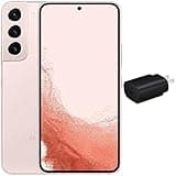 SAMSUNG Galaxy S22 5G (128GB, 8GB) 6.2'' AMOLED 2X, 50MP 4K Camera, Global 5G Volte (Fully Unlocked for AT&T, Verizon, T-Mobile, Global) S901U1 (w/ 25W Charge Cube, Pink Gold)(Renewed)