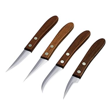 HTIAM 4 Pieces Kitchen Tool Vegetable DIY Carving Knives Professional Chef Knife Sharp Well Food Fruit Paring Knife