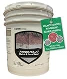 Landscape Loc Mulch & Rock Bond - Binder for Mulch, Rock, Bark, & Pea Gravel, Safe for Plants & Pets, Ready to Use, Adhesive Spray, Strong Stabilizing Glue, Fast Drying (5 Gallon, 1)