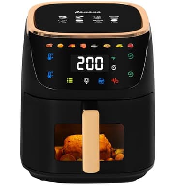 Panana Air Fryer, 8QT Large Capacity Air Fryer, Oilless Healty Cooker Airfryer Oven with 8 Presets, 1500W Air Fryers for Quick Meal, Home Use