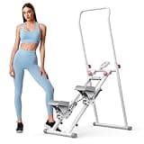 MERACH Stair Stepper for Home Gym Exercise, New Version Vertical Climber Machine for Full-Body Workout, Compact Folding Cardio Exercise Climber with Extended Step Range, Adjustable Handlebar & Pedals