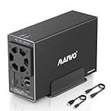 MAIWO USB-C Dual Bay Hard Drive RAID Enclosure for 3.5 inch SATA HDD, RAID 0/1/JBOD/PM 10Gbps USB 3.1 to HDD Adapter, 36TB Capacity, Aluminum External HDD Case