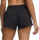 Lululemon Athletica Lululemon Hotty Hot High-Rise Short 2.5 Inch (Black, Size 6, Numeric_6)