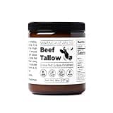 Santa Cruz Paleo Beef Tallow for Skin Care & Cooking, 100% Grass Fed and Finished, Gluten Free, Keto, Sugar Free, Paleo, Use as Lip Balm or Moisturizer, With Vitamin D, E, K, B1, A, Fatty Acids, 8 Oz