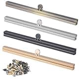 BUTUZE 4 Pieces Bag Clasps, 7.48inch Metal Purse Clasp, Coin Purse Clasp, Flip Lock Wallet Frame, Clutch Frame, Purse Clasp Hardware, Metal Straight Wallet Frame, Purse Making Supplies