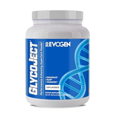 Evogen GlycoJect - Karbolyn Super Carb Powder | Rapid Absorption for PreWorkout | Carbohydrate Powder for Endurance | Intra Workout Carbs Powder for Men & Women | Unflavored | 38 Servings
