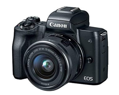 Canon EOS M50 Mirrorless Camera Kit w/EF-M15-45mm and 4K Video (Black) (Renewed)