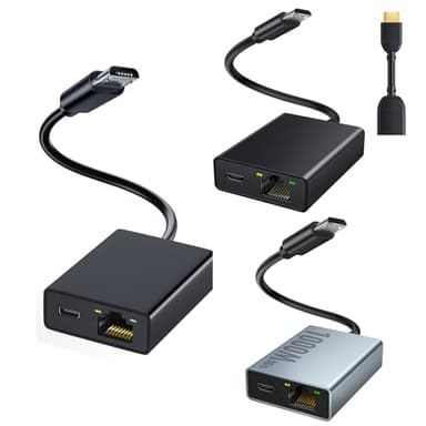 ELECTOP 1000 Mbps Ethernet Adapter for Fire TV Stick, Micro USB to RJ45 Gigabit Ethernet Network Adapter Compatible with 4K Fire Stick, Chromecast Google Home Mini and More Streaming TV Sticks