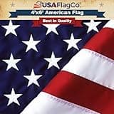 US Flag 4x6 by USA Flag Co. is 100% American Made: The BEST Embroidered Stars and Sewn Stripes American Flags, Made in the USA, with Amazon A to Z Guarantee. (4 by 6 foot)