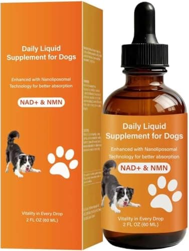 VEYRIC Dog Longevity Supplement with NMN, NAD+, CoQ10 & Resveratrol – Supports Joint Health, Vitality & Healthy Aging – 60-Day Nanoliposomal Drops for Better Absorption