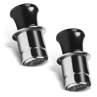 Titwaye 2 PCS Car Cigarette Lighter, Thermal Insulation Pop-Out Cigarette Lighter, 12V Metal Auto Modified Accessories, Universal for Most Car Models (Multicolored)