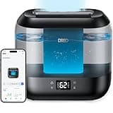 Dreo Smart Humidifiers for Bedroom, Top Fill 4L Supersized Cool Mist Humidifier with Nightlight, 32H Runtime, Touch/APP/Voice Control, 28 dB Quiet Ultrasonic Humidifiers for Large Room, Baby, Plants