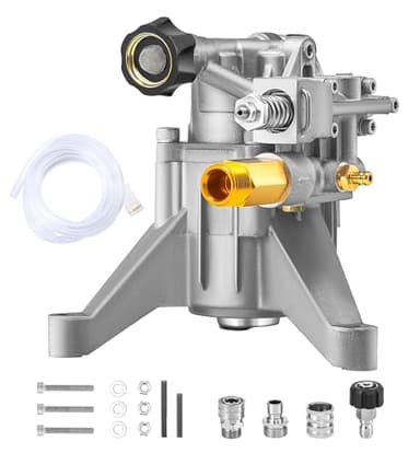 M MINGLE 7/8" Shaft Vertical Pressure Washer Pump - 3000 PSI Power Washer Pump - Compatible with Troybilt, Craftsman, Ryobi, Honda, etc Multiple Brands - Rear Inlet/Outlet