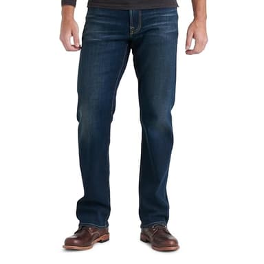 Lucky Brand Men's 181 Relaxed Straight Jean, Balsam, 34W x 32L