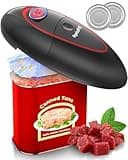 One Touch Electric Can Opener for All Can Sizes, Smooth Edge Design for Seniors with Arthritis, Automatic Kitchen Gadget & Food Safety