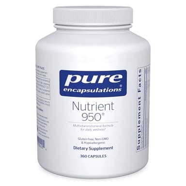 Pure Encapsulations Nutrient 950 | Multivitamin Mineral Supplement to Support Physiological Functions and a Healthy Lifestyle* | 360 Capsules