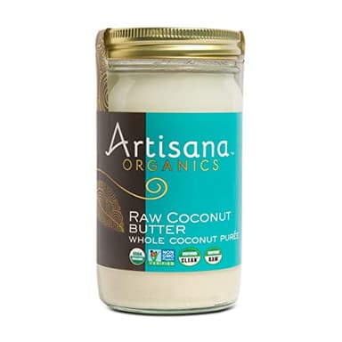 Artisana Organics Raw Coconut Butter, 14 oz | USDA Organic, Non-GMO, Gluten-Free & Keto, No Sugar Added, Paleo, Vegan, Creamy Spread to Boost Smoothies, Fruit Salads and Oatmeal.