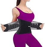 TESETON Back Brace for Men and Women, Back Support Belt Relief Lower Back Pain Herniated Disc, Sciatica, Scoliosis, Breathable Mesh, Lumbar Support Belt, Back Brace for Lifting at Work 02 Black-L