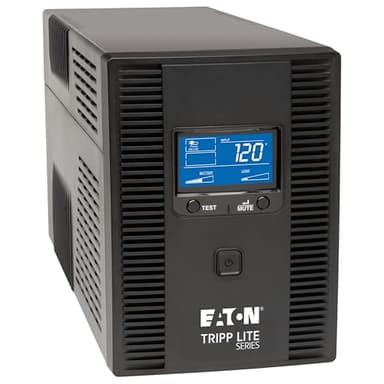 Eaton Tripp Lite Series SMART1500LCDT 1500VA UPS Battery Backup Computer Uninterruptible Power Supply Units & Surge Protector, 900W, 10 Outlets, AVR, LCD Screen, 3 Year Warranty & $250,000 Insurance