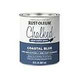 Rust-Oleum 329207 Ultra Matte Interior Chalked Acrylic Paint 30 oz, 30 Fl Oz (Pack of 1), Coastal Blue