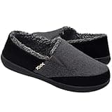 Zigzagger Men's Wool Micro Suede Moccasin Slippers House Shoes Home Indoor/Outdoor Footwear, Grey, 10