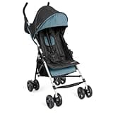 Summer by Ingenuity 3D Mini Convenience Stroller – Lightweight Stroller with Compact Fold, Multi-Position Recline, Canopy with Pop Out Sun Visor – Umbrella Stroller for Travel and More, Slate Grey