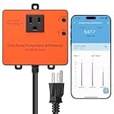 Ortis WiFi Sump Pump Monitor & Alarm, Real-Time Pump Status Monitoring, Automatic Power Cutoff & Alerts for Overload and Dry Run Conditions, Compatible with 1/6 to 2 HP Pumps (No Water Level Sensor)