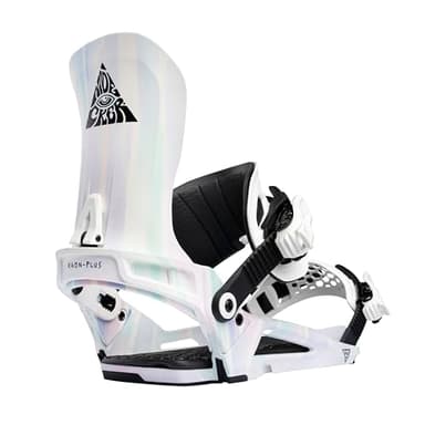 Nidecker Kaon-Plus Unisex Snowboard Bindings (Bio White, Large)
