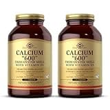 Solgar Calcium 600" - 240 Tablets, Pack of 2 - from Oyster Shell with Vitamin D3 - Non-GMO, Gluten Free, Dairy Free - 240 Total Servings