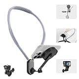 Magnetic Neck Mount for Phones & Action Camera, Hands-Free Neck Holder for POV/Vlog Video Recording with Chest Strap for GoPro, DJI, Insta360,Compatible with iPhone 16/15/14/13/12, Android,650mm